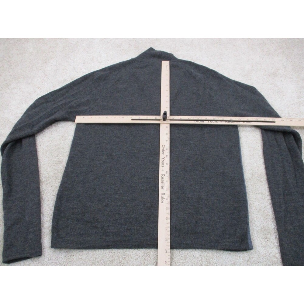 Patagonia Sweater Mens Small S Gray Knit Wool Full Zip - Picture 6 of 11